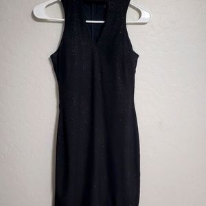 Sparkle black fitted dress